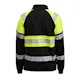 Sweatshirt Jobman Hel-Zip Varsel Svart/Gul V