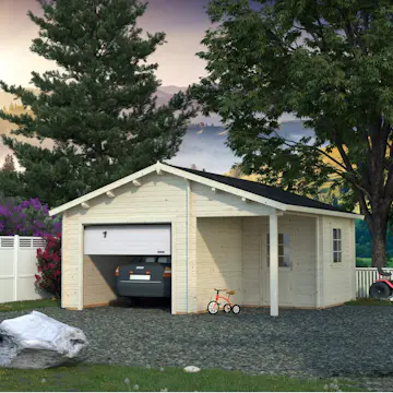 Garage Palmako Roger 21,9 m2 med Takskjutport