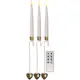 Julgransbelysning Star Trading Flamme i Vit med 8 Ljus