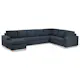 6-sitssoffa Basic Home Crazy U-formad med Divan XL 345 cm