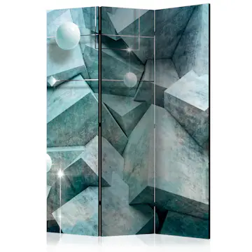 Rumsavdelare Skärmvägg Arkiio Concrete Cubes Green 135x172 cm