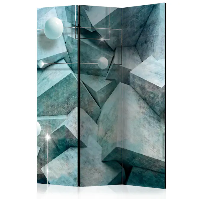 Rumsavdelare Skärmvägg Arkiio Concrete Cubes Green 135x172 cm