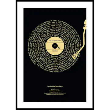 Poster Gallerix Smells Like Teen Spirit Vinyl By Nirvana