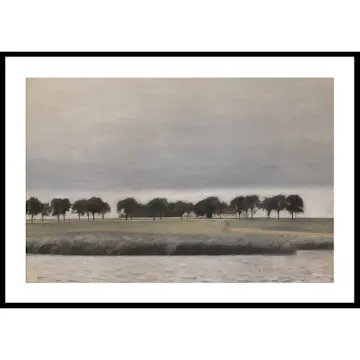 Poster Gallerix Forstodie til Solregn Gentofte Sø By Vilhelm Hammershøi