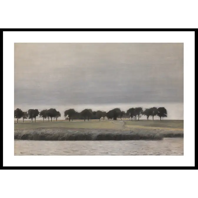 Poster Gallerix Forstodie til Solregn Gentofte Sø By Vilhelm Hammershøi