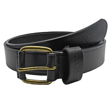 Läderbälte 5etta Svart 35 mm