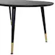 Soffbord Venture Home Dipp Svart/Mässing Ovalt Vardagsrumsbord
