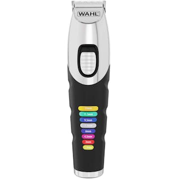 Skäggtrimmer Wahl Color Trim Kit med Färgkodade Kammar och Litiuimjon-Teknik