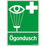 Skylt Systemtext Ögondusch 210x297 mm Plast