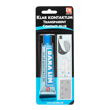 Kontaktlim Danalim 284 Transparent 40 ml för Plast, Läder och Metall