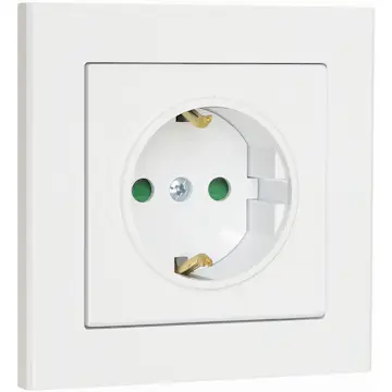 Vägguttag Malmbergs Optima 1-V Mj med Skruvanslutning