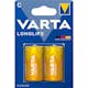 Batteri VARTA Alkaliska Longlife LR14/C 2-Pack
