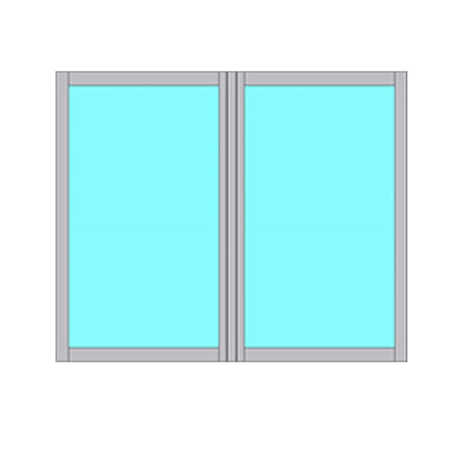 Fast Fönsterparti Novoroom Energi 2-Delat