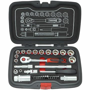 Hylsnyckelset Tecos T-1934 3/8 Tum 34dl