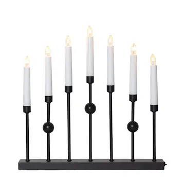 Ljusstake Star Trading Gustavo 7-armad Adventsljusstake