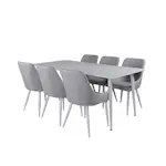 Matgrupp Venture Home Polar med 6 Plaza stolar