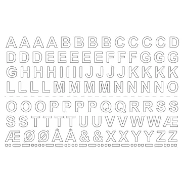 Självhäftande Bokstäver Habo