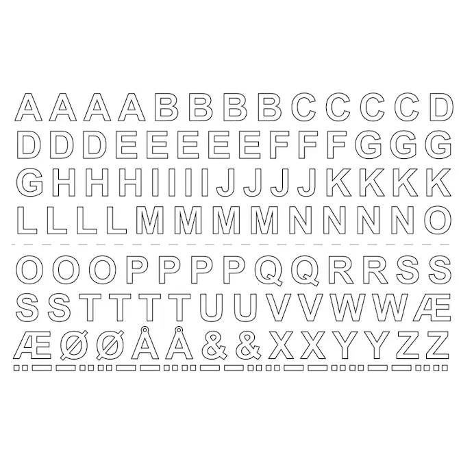 Självhäftande Bokstäver Habo