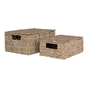 Förvaringskorg House Nordic Venoso Set om 2 med Lock