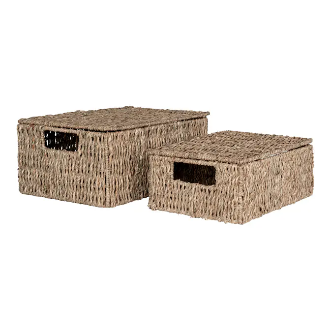 Förvaringskorg House Nordic Venoso Set om 2 med Lock