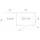 Stuga Palmako Aurelia 21,7 m² (inv. 20,6 m²)