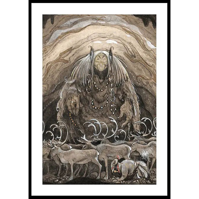 Poster Gallerix Nilas Offer Julbocken II av John Bauer