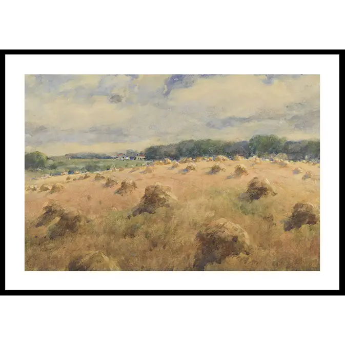 Poster Gallerix Maryland Wheat Fields By William Henry Holmes