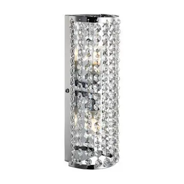 Kristallvägglampa Markslöjd Lysekil Krom