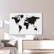 Anslagstavla Arkiio World Map Black and White Elegance