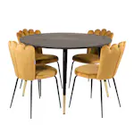 Matgrupp furniture/fashion Disa med 4 Limhamn Light Stolar