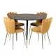 Matgrupp furniture/fashion Disa med 4 Limhamn Light Stolar