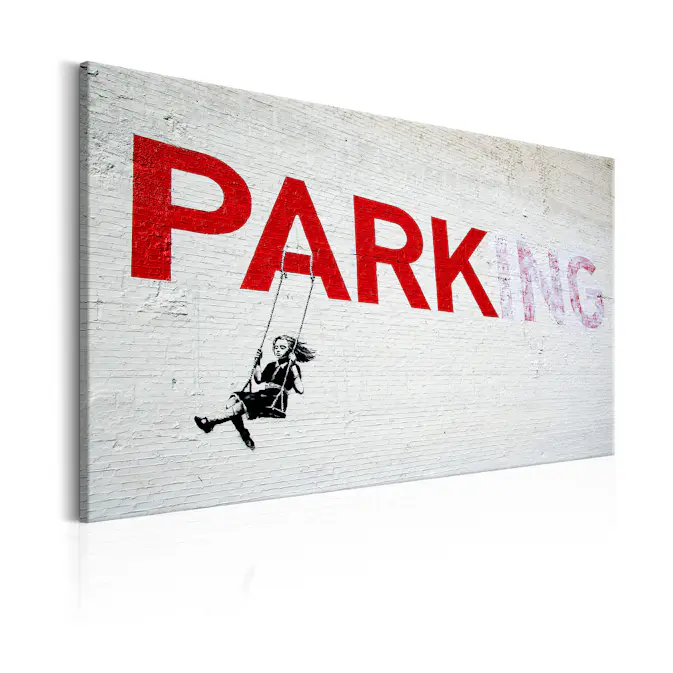 Tavla Arkiio Parking Girl SwIng By Banksy