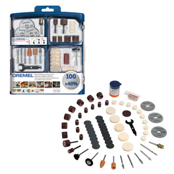 Universaltillbehörssats Dremel 100 Delar 723