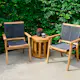 Utebord Hillerstorp Himmelsnäs Rund Ø 50 cm Teak Träbord
