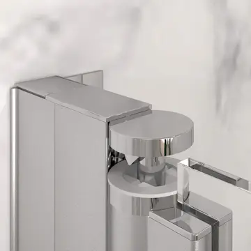 Distansprofil Hietakari för Duschvägg Forma Vändbar/Vikbar Svart