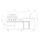 Fristående utekök Myoutdoorkitchen Pure Compact Black