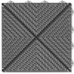 Golvplatta Bergo Unique Graphite Grey Golvtrall i Plast