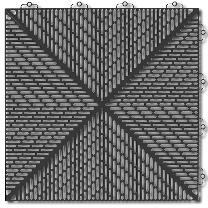 Golvplatta Bergo Unique Graphite Grey Golvtrall i Plast