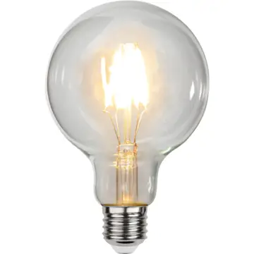 LED-lampa Star Trading Clear E27 G95