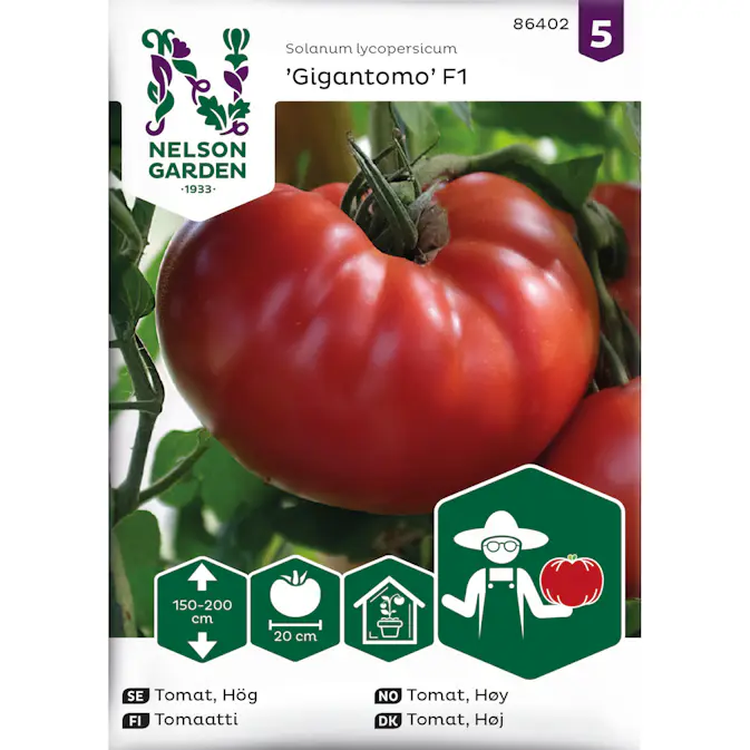 Frö Nelson Garden Tomat Hög Gigantomo F1