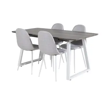 Matgrupp Venture Home Ina med 4 Pobbie Stolar Polyestertyg