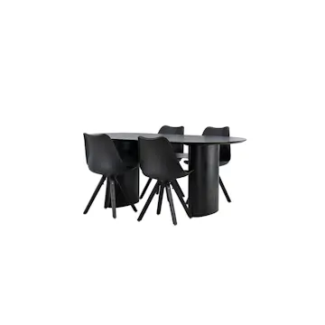 Matgrupp Venture Home Isolde med 4 st Zeno stolar