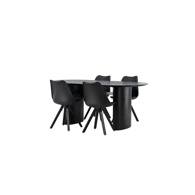 Matgrupp Venture Home Isolde med 4 st Zeno stolar