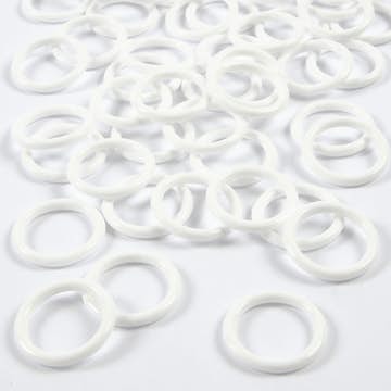 Plastring Creativ Company Stl 19 mm Tjocklek 2,5 mm Vit 50 St/1 Förp