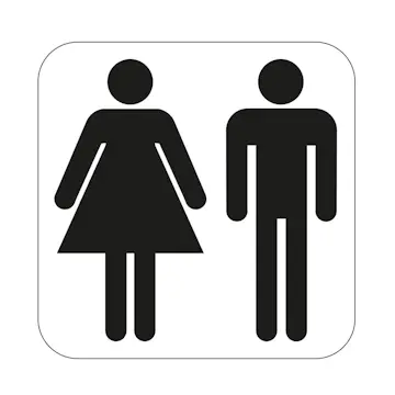 WC-Skylt Habo Herr/Dam