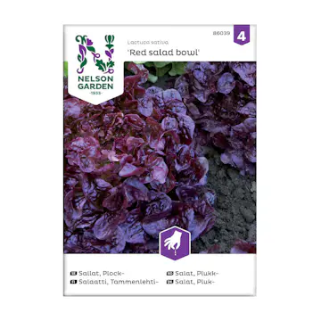 Frö Plocksallat Nelson Garden Red Salad Bowl