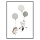 Poster Gallerix Animals And Balloons No2