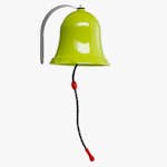 Lekplatsklocka Hörby Bruk Limefärgad Klocka i Plast för Utomhuslek