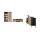 Möbelset Scandinavian Choice Klinkerville till Vardagsrum, TV-Bänk, Vitrinskåp & Sideboard
