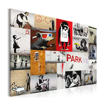 Tavla Arkiio Banksy Collage